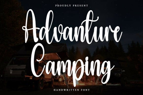 Advanture Camping: A Timeless Script Font for Editorial Design
