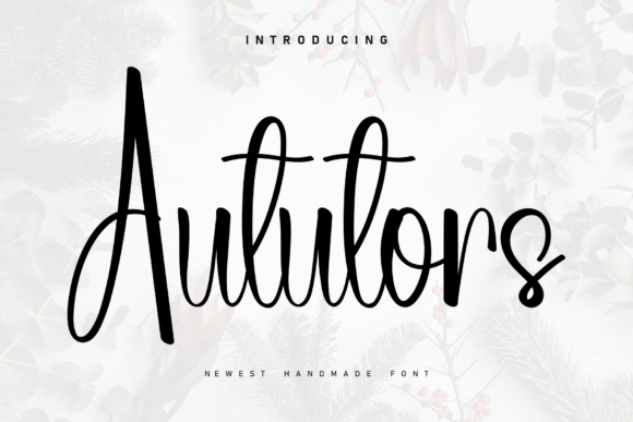 Aututors: A Handwritten Font for Calm Design