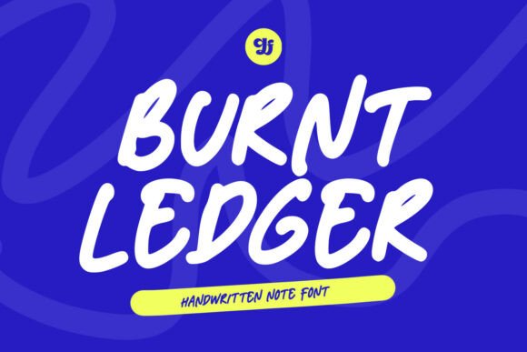 Burnt Ledger Font for Editorial Design