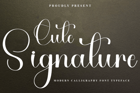 Cute Signature Font