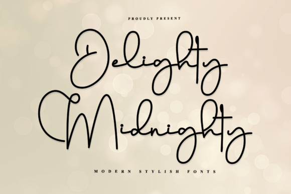 Delighty Midnighty Font Review