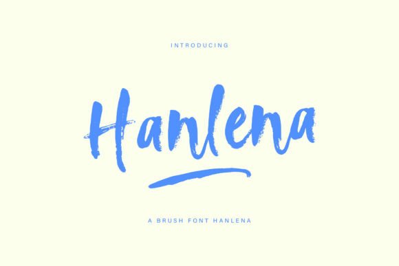 Hanlena Brush Font for Business Style