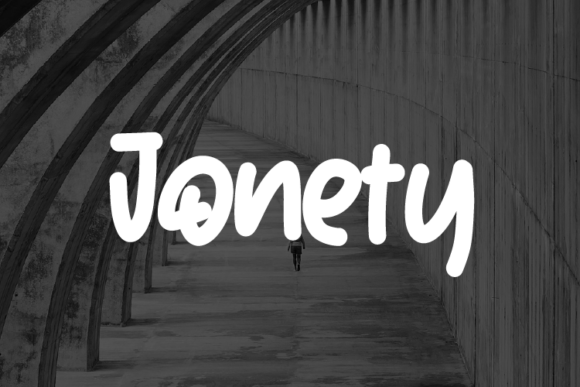 Jonety: A Modern Script Handwritten Font for Makers