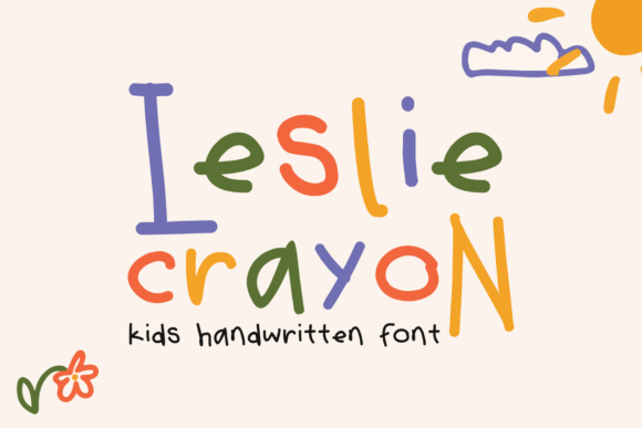 Leslie Crayon Font