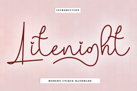 Litenight Font: Timeless Handwritten Elegance