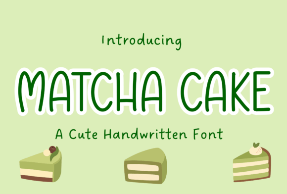 Matcha Cake Font