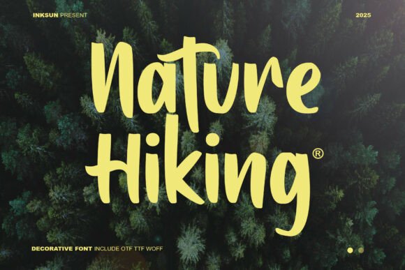 Nature Hiking: A Bold Script Handwritten Font for Editorial Design
