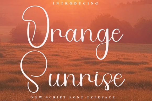 Orange Sunrise Font Review
