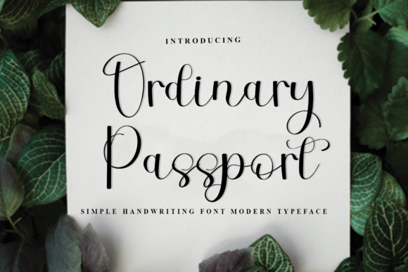 Ordinary Passport Font