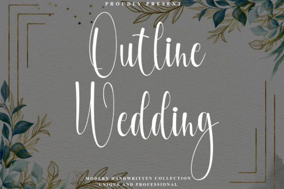 Outline Wedding Font for Modern Digital Branding