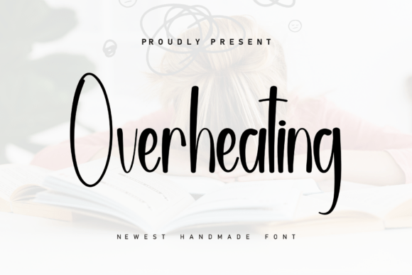 Overheating Font: Sweet Handwritten Style