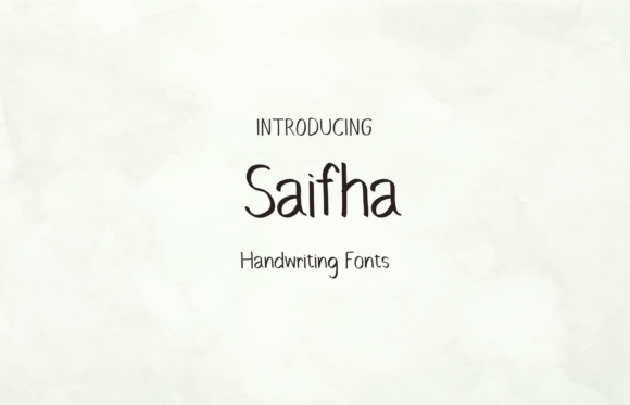 Saifha: A Sweet Font for Business Branding