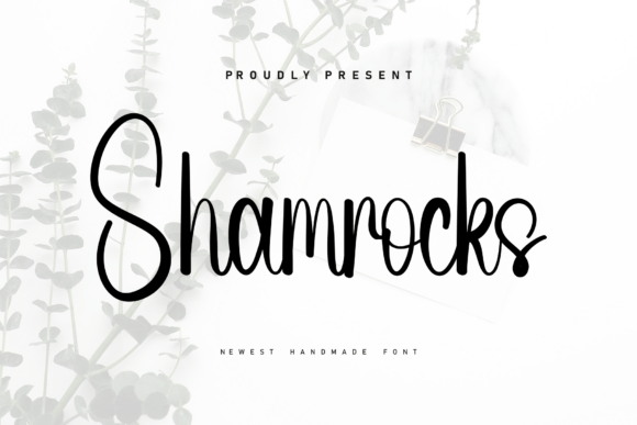 Shamrocks Font for Creative Projects