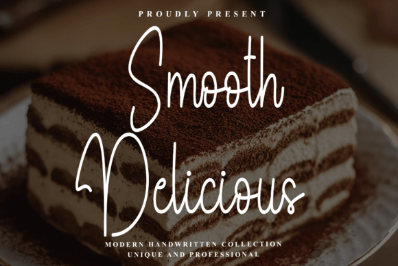 Smooth Delicious: A Crisp Script Font for Modern Branding