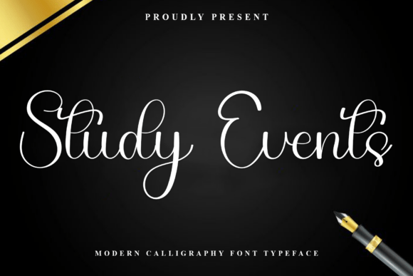 Study Events Font for Creative Makers