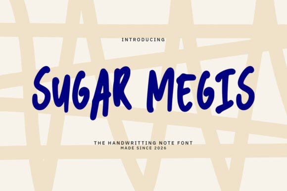Sugar Megis Font for Creative Campaigns