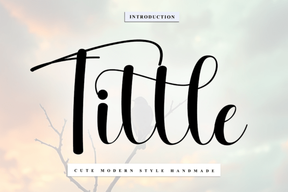 Tittle: A Modern Script Handwritten Font for Web Design
