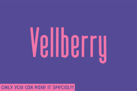 Vellberry Font for Handmade Creations