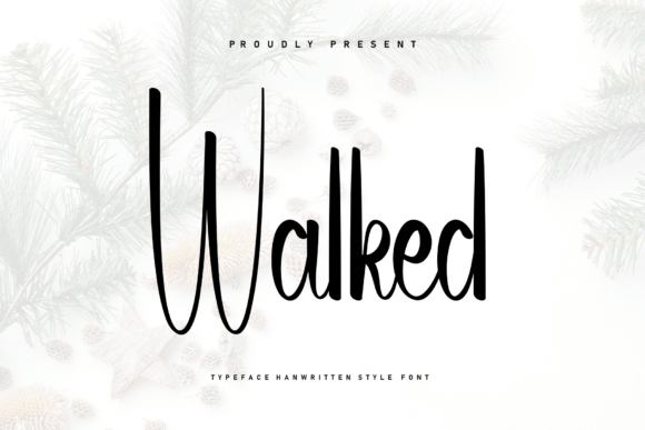 Walked Font for Creative Campaigns