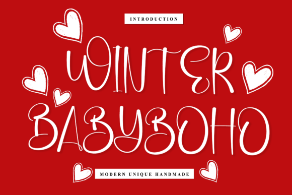 Winter Babyboho Font for Creative Projects